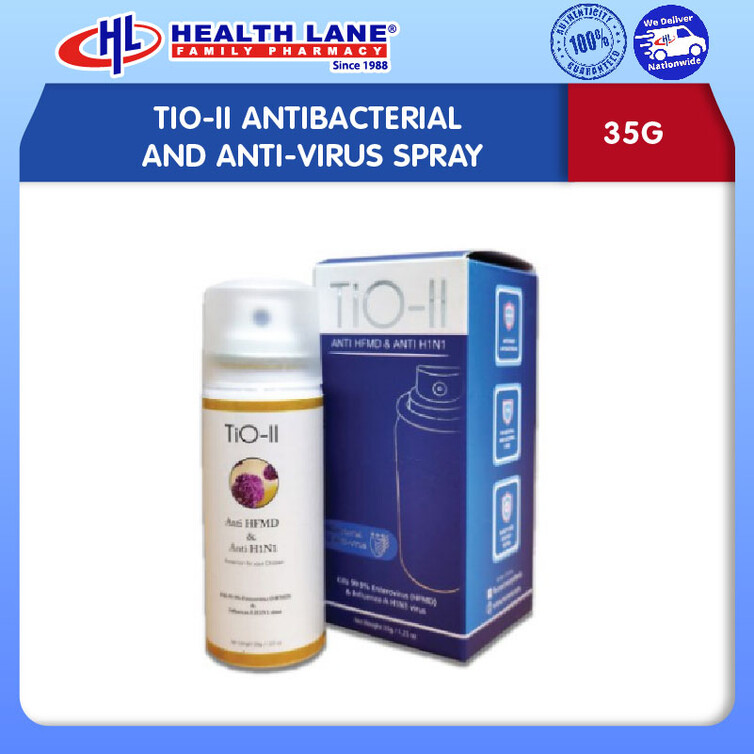 TIO-II ANTIBAKTERIA AND ANTI-VIRUS SPRAY (35G)